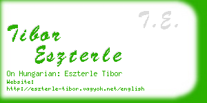 tibor eszterle business card